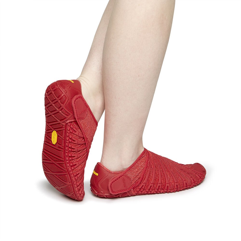 Vibram Furoshiki Womens Shoes - Red - Low - 10365-XZGC